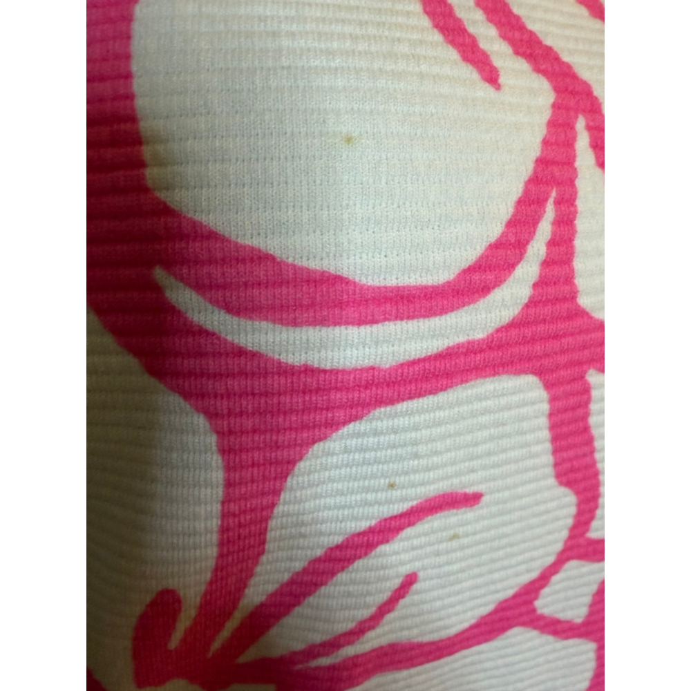 Lilly Pulitzer Bella Dress Strike a Posie Pink Floral Fit Flare M - Picture 7 of 11